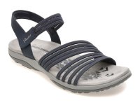 Sandale SKECHERS REGGAE SLIM bleumarin din material textil pentru femei - 1