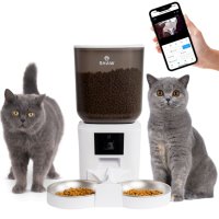 SHAW Smart, hrănitor automat câini, 2 boluri rotunde, programabil, aplicație mobilă, PVC SHAW Smart, hrănitor automat câini și pisici, 2 boluri rotunde, programabil, aplicație mobilă, PVC, alb, XS-S(7l) - 2