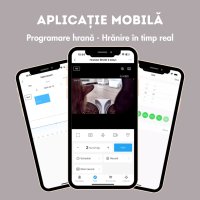 SHAW Smart, hrănitor automat câini, 2 boluri rotunde, programabil, aplicație mobilă, PVC SHAW Smart, hrănitor automat câini și pisici, 2 boluri rotunde, programabil, aplicație mobilă, PVC, alb, XS-S(7l) - 10
