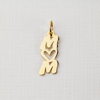 Charm ELM - Mom din Argint 925 placat cu Aur Galben 18K - 1
