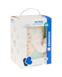 Paturica moale 75x100 cm KikkaBoo Baby blanket 3D Elephant Time - 1