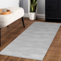 Covor Argintiu Sahara V3 80 x 250cm pentru Interior - 1