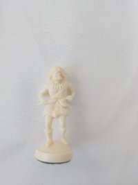 Pion alb de rezerva pentru setul tematic Viking din plastic - 1