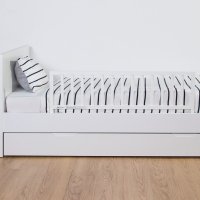 Protectie pentru pat Childhome 120 cm fag alb - 1