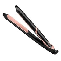 BaByliss ST391E Super Smooth Hair Straightener, Tourmaline-Ceramic Plates, 6 Temperature Settings, 235°C, Ionic Technology, Black/Pink - 1