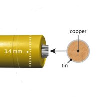 Cablul perimetral din cupru cositor Robot de Tuns Iarba 3.4mm x 800m, Cupru stanat, Red Mountain - 3