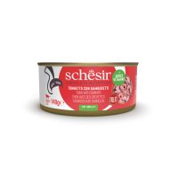 SCHESIR, Ton și Creveți, conservă hrană umedă pisici, (în aspic), 140g - 2