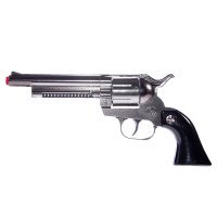 Revolver Metalic Jucarie, 18cm, 12 Gloante - 1