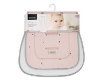 Protectie anti-transpiratie KikkaBoo Hedge-hugs, Model universal pentru carucior,husa din bumbac moale si spate din plasa 3D respirabila, Orificii pentru centura de siguranta,Dimensiune 81x42 cm - 2