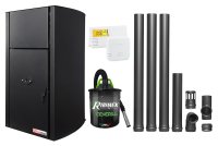 Pachet centrala pe peleti Fornello Fiama Confort B 25 kW cu termostat Salus, aspirator de cenusa si kit evacuare - 1