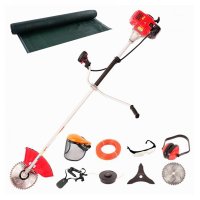 Pachet Motocoasa Micul Fermier MF-712, Putere 5 CP,10 Accesorii + Plasa umbrire / anti-vant 1.5 m  x 50 m, 75% grad de umbrire - 1