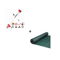 Pachet Motocoasa Micul Fermier MF-712, Putere 5 CP,10 Accesorii + Plasa umbrire / anti-vant 1.5 m  x 50 m, 75% grad de umbrire - 9