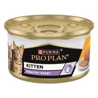 PURINA Pro Plan Healthy Start Kitten, Pui, conservă hrană umedă pisici junior, (pate), 85g - 2
