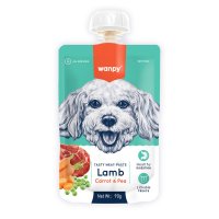 WANPY Tasty Meat Paste, XS-M, Rață, punguță recompense câini, (piure), 90g - 2