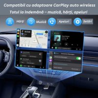 Adaptor Auto 2 in 1 CarPlay Wireless – Modulator FM Multifunctional, Compatibil iPhone si Android - 4