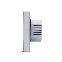 Termostat Techstar® TH-06, Ecran Digital, Incastrabil, 16A, 3500W, Alimentare 220V, Senzor Pardoseala, Alb - 5