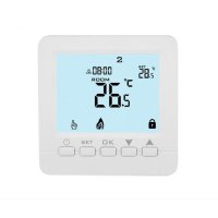 Termostat Techstar® TH-06, Ecran Digital, Incastrabil, 16A, 3500W, Alimentare 220V, Senzor Pardoseala, Alb - 6