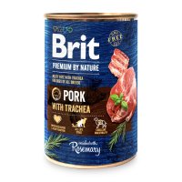 BRIT Premium By Nature Conserva Umida pentru Caini cu Porc si Trahee, Fara Cereale, 800g - 1