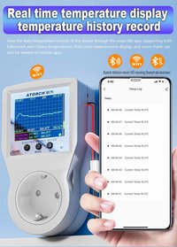 Priza inteligenta si Controller smart temperatura si consum energie ATORCH S1BWT, WiFi, Bluetooth - 2
