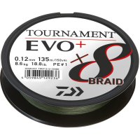 Fir Textil Daiwa Tournament 8X Braid Evo+ Dark Green, 135m, 0.16 mm - 1