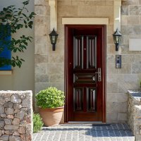 Usa metalica de intrare REG-S 135 maro 86 x 205 cm stanga - 1