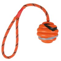 Trixie Minge Ondulata din Cauciuc pentru Câini, 6cm, Multicolor - 1