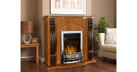 Semineu electric Clasic nuc & Galileo silver, Art Flame, 883x950x300 mm, 2000W - 3