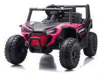 Masinuta electrica de teren pentru copii Nichiduta Off Road UTV Talon i-4WD Pink cu telecomanda,acumulator 12V,2 motoare,scaun din piele,pornire la buton,2 viteze,slow start,suspensii,usbmp3bluetooth - 3