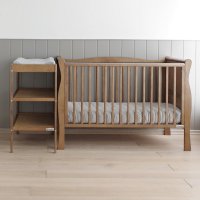 Patut din lemn masiv transformabil pentru bebe si junior Noble Vintage 140 x 70 cm - 4