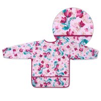Baveta Baby Ono cu maneca lunga model floral - 4
