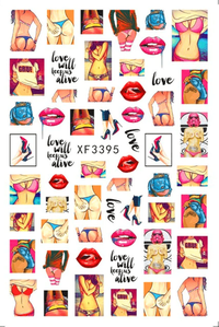 Sticker decor unghii XF3395 - 1