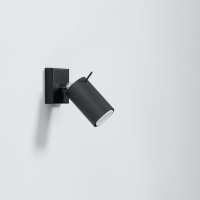 Aplica perete Ring Negru 8x16x8 cm - 2
