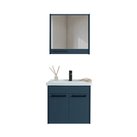Set suspendat mobilier baie Sofia 3 piese albastru 65 cm - 1