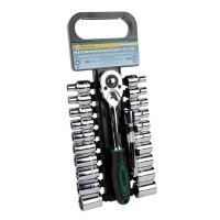 Set de unelte cu clichet si capete tubulare Mannesmann 29106, 22 piese, 1/2 inch - 1