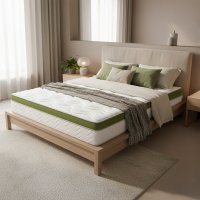 Saltea Ideal Sleep ALOE VERA AIRFLOW MEMORY, Arcuri Bonell, spumă poliuretanică elastică, spumă cu memorie, husă cu aerisire optimă, superortopedică, Grosime 30 cm - 3