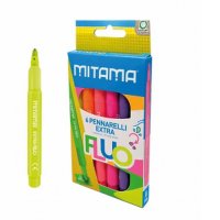 Set carioci fluo Jumbo Mitama - 6 culori vibrante - 1