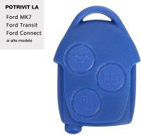 Carcasa Cheie Auto Techstar pentru Ford Transit, Transit Connect, MK7 - cu 3 Butoane si Fara Lama - 2