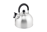 Ceainic din inox cu fluier Floria ZLN1276, Exterior polishat, Compatibil gaz, electric & inductie, Capacitate 3L - 2