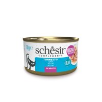 SCHESIR In Broth, Ton, conservă hrană umedă pisici, (în supă), 70g - 1