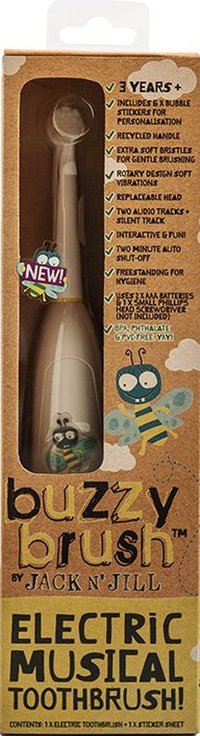 Periuta electrica muzicala Buzzy Brush pentru copii 3+, Jack N' Jill - 1