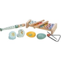 Set muzical pentru copii Free2Play 5 in 1 - Xilofon, Fluier, Trianglu si Castaniete - 1
