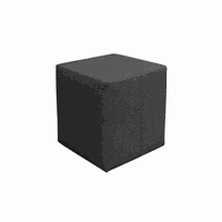 Taburet ROKA, gri inchis, 35x35x38 cm - 1