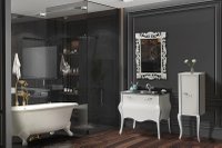 Set mobilier baie Terra 3 piese alb 90 cm - eleganta si rafinament - 3