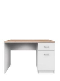 Birou TOP MIX, 1 usa, 1 sertar, alb, 120x55x77 cm - 1