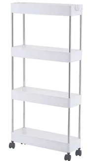 Organizator tip carucior multifuncional cu 4 rafturi Alb MD - 1