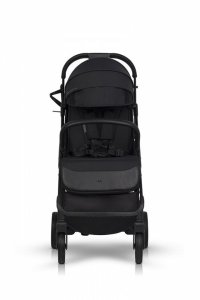 Carucior sport pentru copii dual fold EasyGo Faro, certificat pana la 22 kg, accesorii si geanta transport incluse, Ebony Black - 1