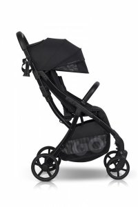 Carucior sport pentru copii dual fold EasyGo Faro, certificat pana la 22 kg, accesorii si geanta transport incluse, Ebony Black - 5