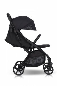 Carucior sport pentru copii dual fold EasyGo Faro, certificat pana la 22 kg, accesorii si geanta transport incluse, Ebony Black - 6