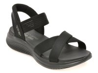 Sandale SKECHERS ULTRA FLEX 3.0 negre din material textil pentru femei - 1
