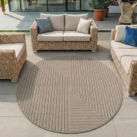 Covor rotund Nova V2 Bej 200x200 cm - 2